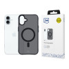 3mk Smoke MagCase MagSafe-yhteensopiva suojakotelo Apple iPhone 16 Plus -puhelimelle (W-3SmoMaCa-AiP16Plu-0), puoliläpinäkyvä