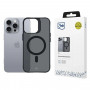 3mk Smoke MagCase MagSafe-yhteensopiva suojakotelo Apple iPhone 16 Pro Max -puhelimelle (W-3SmoMaCa-AiP16PM-0), puoliläpinäkyvä