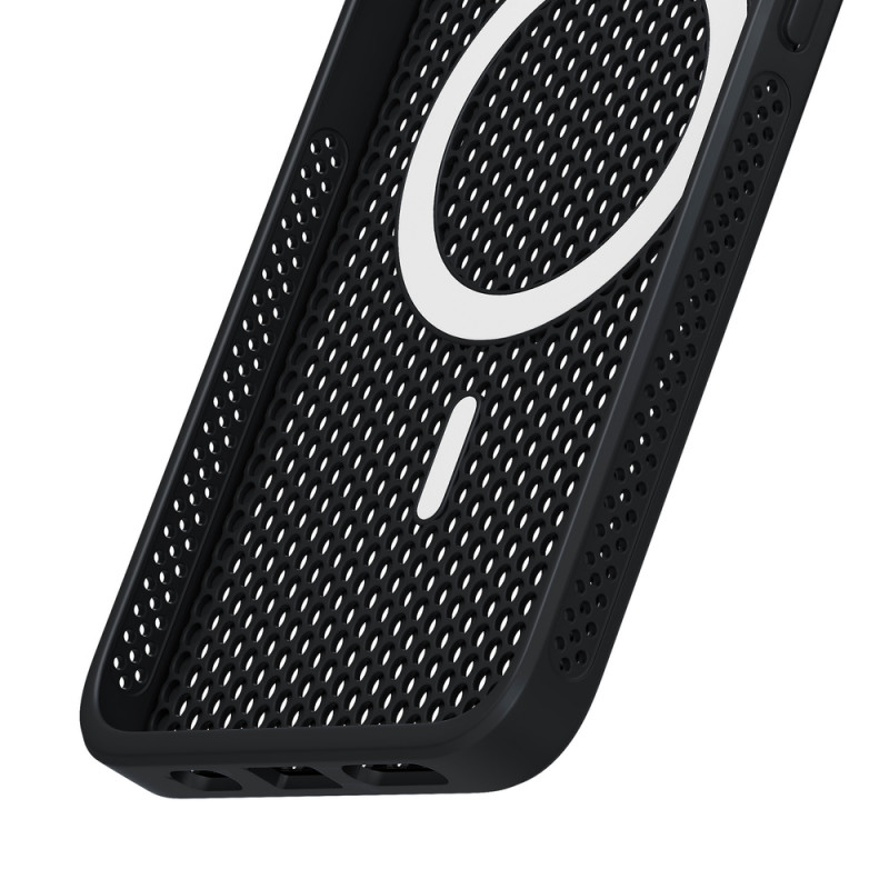 3mk COOLing MagCase Apple iPhone 16 -suojakotelo, musta
