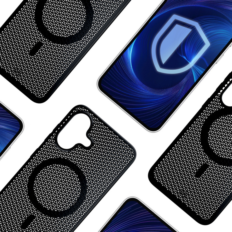 3mk COOLing MagCase Apple iPhone 16 -suojakotelo, musta