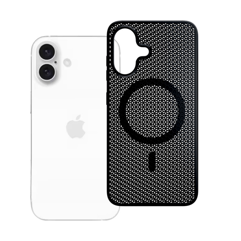 3mk COOLing MagCase Apple iPhone 16 Plus -puhelimelle, musta