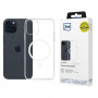 3mk Clear MagCase Apple iPhone 15 -puhelimelle, läpinäkyvä