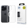 3mk Clear MagCase Apple iPhone 16 Pro Max -puhelimelle, läpinäkyvä