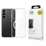 3mk Clear MagCase suojakotelo Samsung Galaxy S24+:lle, läpinäkyvä