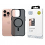 3mk Smoke MagCase MagSafe-yhteensopiva suojakotelo Apple iPhone 16 Pro -puhelimelle, puoliläpinäkyvä