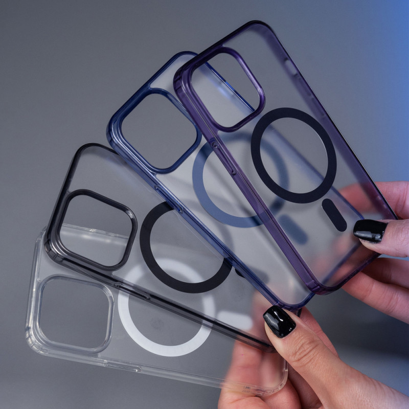 3MK Frosty MagCase -suojakotelo Apple iPhone 14 Plus -puhelimelle, musta