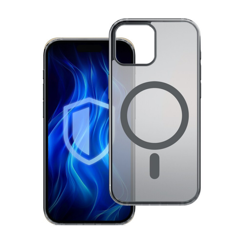 3MK Frosty MagCase -suojakotelo Apple iPhone 14 Plus -puhelimelle, musta