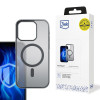 3MK Frosty MagCase -suojakotelo Apple iPhone 16 Pro Max -puhelimelle, musta