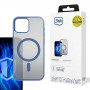 3MK Frosty MagCase -suojakotelo Apple iPhone 15 Plus -puhelimelle, sininen
