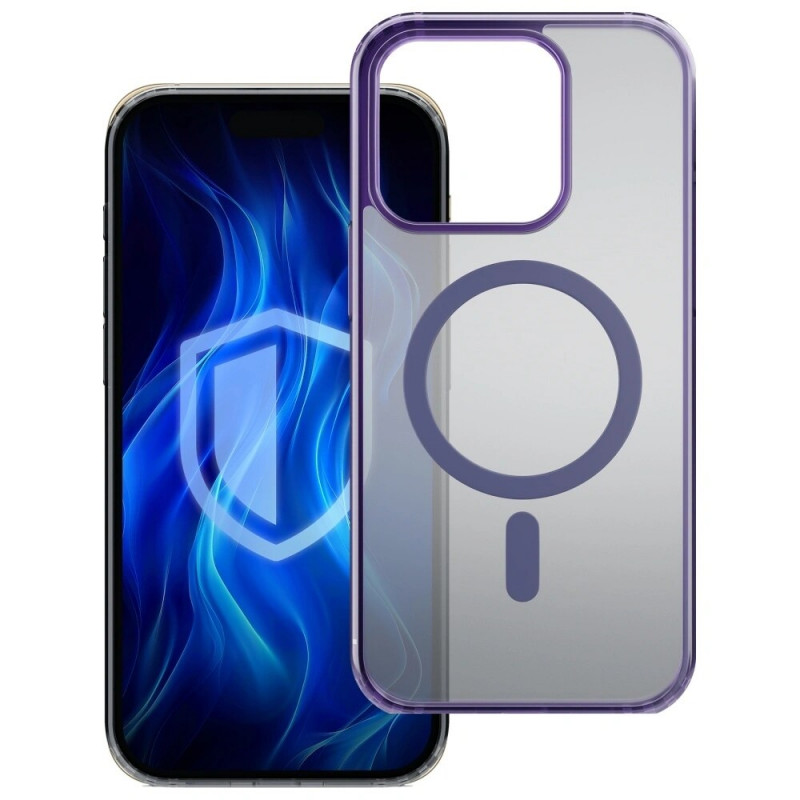 3MK Frosty MagCase MagSafe -älypuhelinkotelo Apple iPhone 13 Pro -puhelimelle, violetti