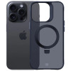 3MK Smoke Case Mag&Stand -suojakotelo Apple iPhone 16 Pro Max -puhelimelle, polykarbonaattia, musta