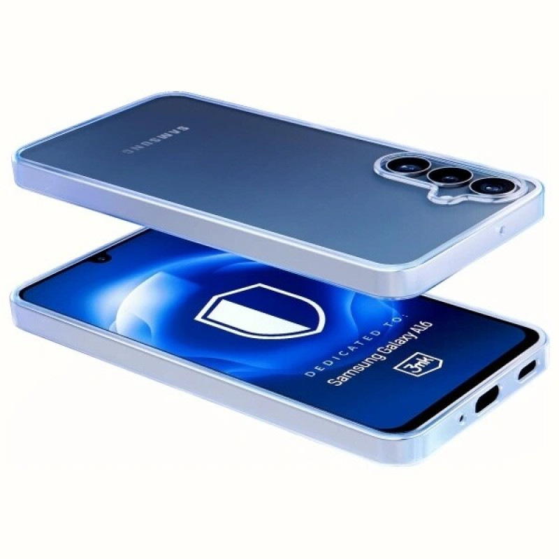 3MK Clear Case suojakuori Samsung Galaxy A16 -puhelimelle, läpinäkyvä
