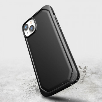 X-Doria Raptic Slim -suojakotelo Apple iPhone 14 Plus / 15 Plus -puhelimelle, musta