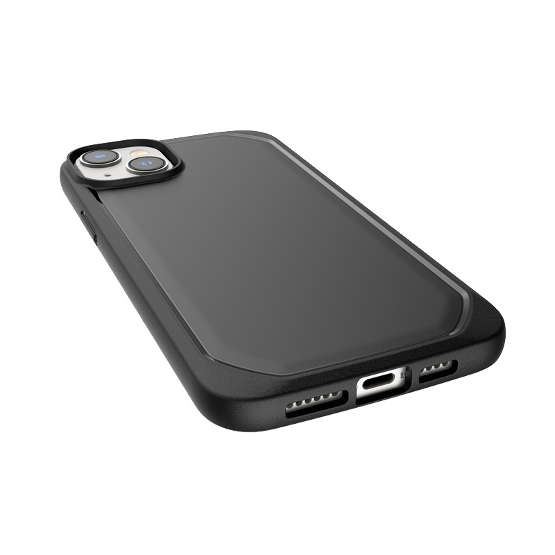 X-Doria Raptic Slim -suojakotelo Apple iPhone 14 Plus / 15 Plus -puhelimelle, musta