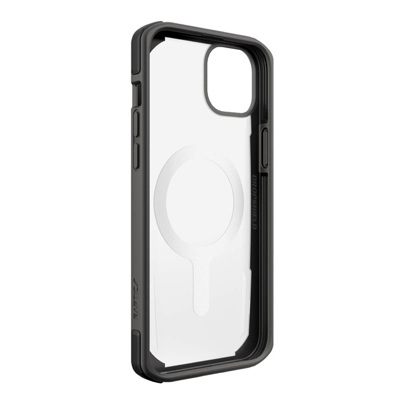 X-Doria Raptic Secure MagSafe -suojakotelo Apple iPhone 14 Plus / 15 Plus -puhelimelle, musta