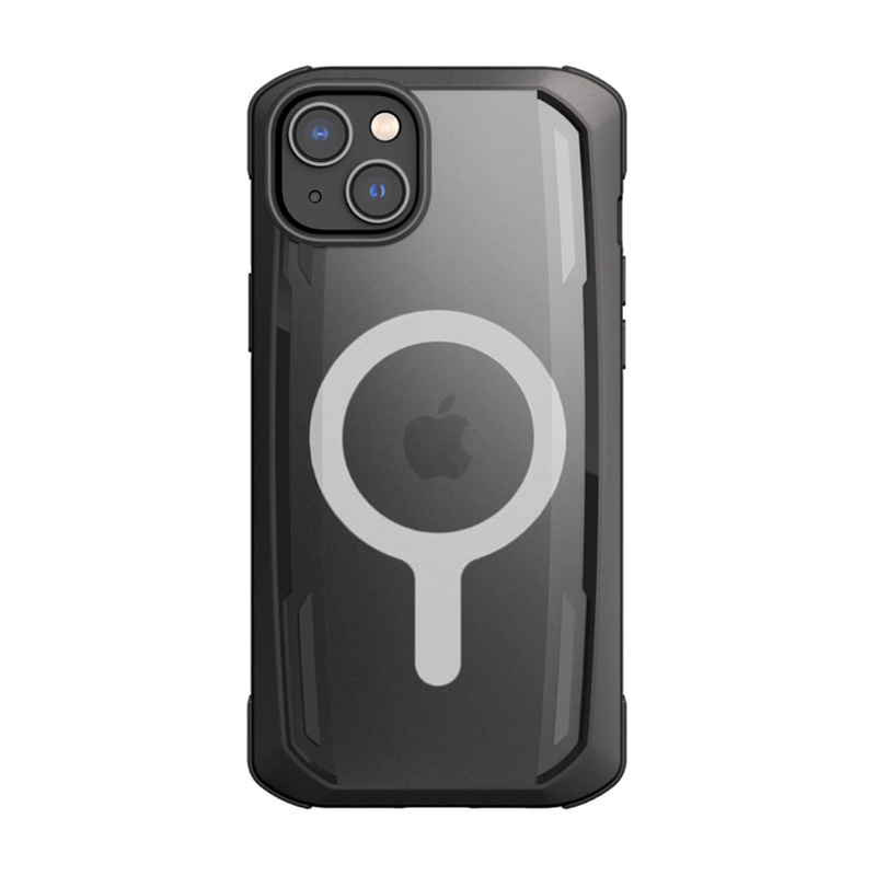 X-Doria Raptic Secure MagSafe -suojakotelo Apple iPhone 14 Plus / 15 Plus -puhelimelle, musta