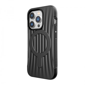 X-Doria Raptic Clutch MagSafe -suojakotelo Apple iPhone 14 Pro -puhelimelle, musta