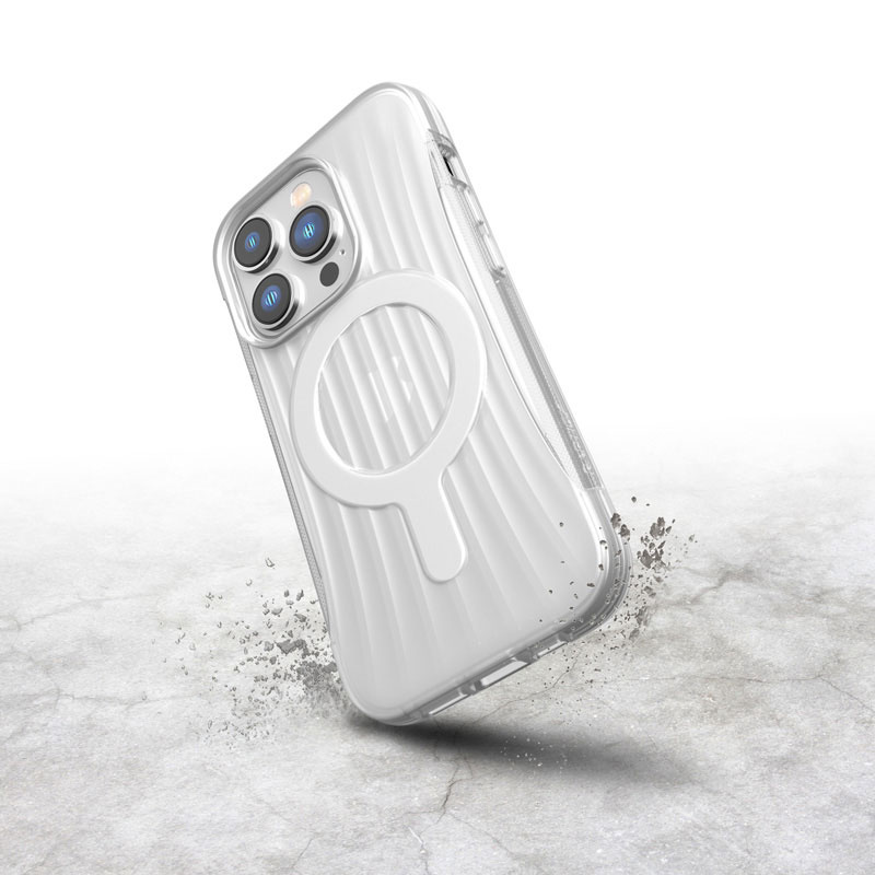 X-Doria Raptic Clutch MagSafe -suojakotelo Apple iPhone 14 Pro -puhelimelle, kirkas