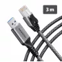 Goobay AXAGON ADE-AM30 USB-A Gigabit Ethernet -sovitin, jossa integroitu 3 m CAT6 -kaapeli, RJ-45