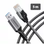Goobay AXAGON ADE-AM50 USB-A Gigabit Ethernet -sovitin, jossa integroitu 5 m CAT6 -kaapeli, RJ-45