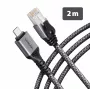 Goobay AXAGON ADE-CM20 USB-C Gigabit Ethernet -sovitin, jossa integroitu 2 m CAT6 -kaapeli, RJ-45