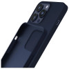 3MK Silicone Case suojakotelo Apple iPhone 16 Pro Max -puhelimelle, laivastonsininen