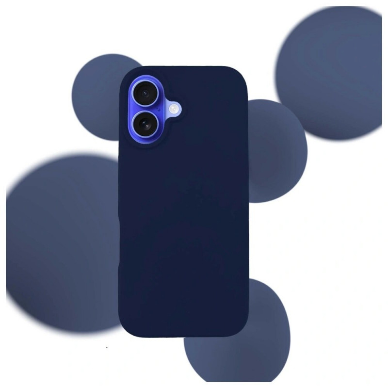 3MK Silicone Case suojakotelo Apple iPhone 16 Plus -puhelimelle, laivastonsininen