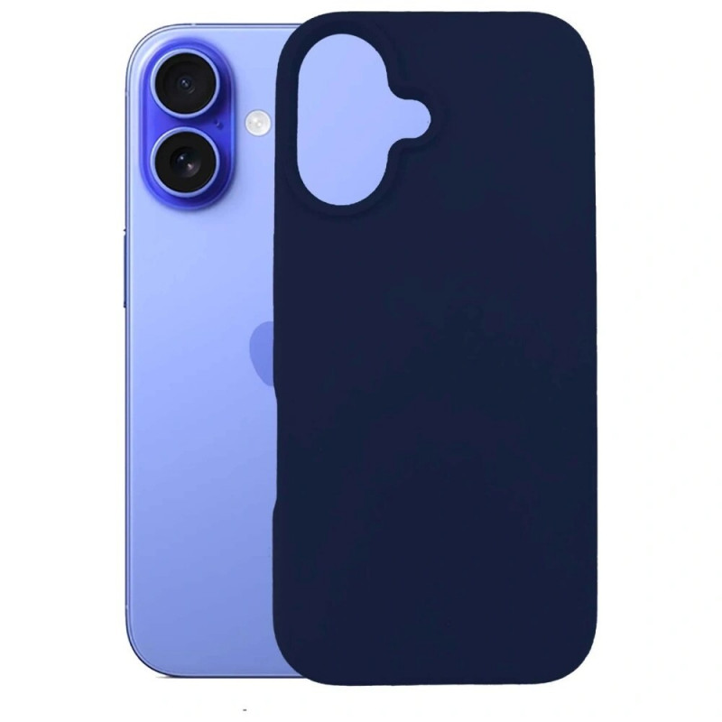 3MK Silicone Case suojakotelo Apple iPhone 16 Plus -puhelimelle, laivastonsininen