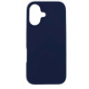 3MK Silicone Case suojakotelo Apple iPhone 16 Plus -puhelimelle, laivastonsininen