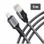 Goobay AXAGON ADE-CM50 USB-C Gigabit Ethernet -sovitin, jossa integroitu 5 m CAT6 -kaapeli, RJ-45