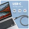 Goobay AXAGON ADE-CM30 USB-C Gigabit Ethernet -sovitin, jossa integroitu 3 m CAT6 -kaapeli, RJ-45