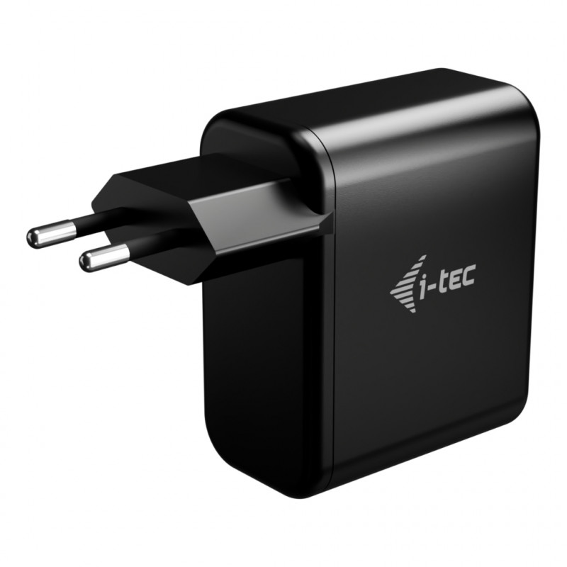 i-tec 100 W USB-C GaN-laturi, PD 3.0, 1x USB-C, musta