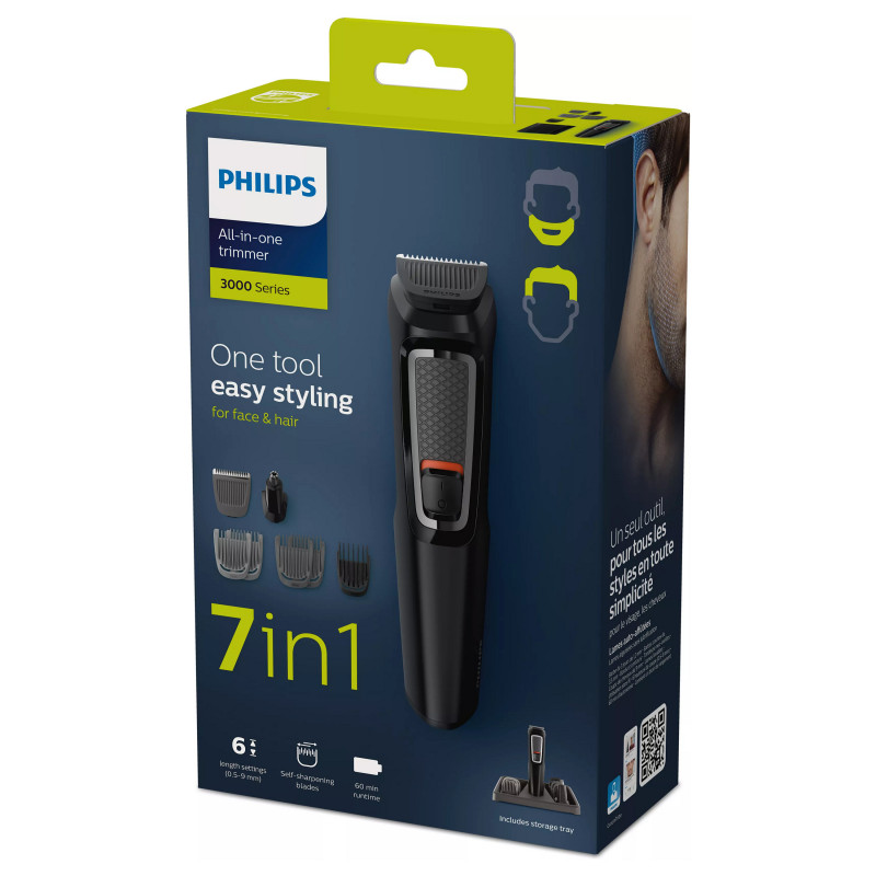 Philips Series 3000 MG3721/14 yleispartatrimmeri, musta