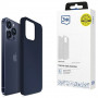 3MK Silicone Case suojakotelo Apple iPhone 16 Pro -puhelimelle, laivastonsininen