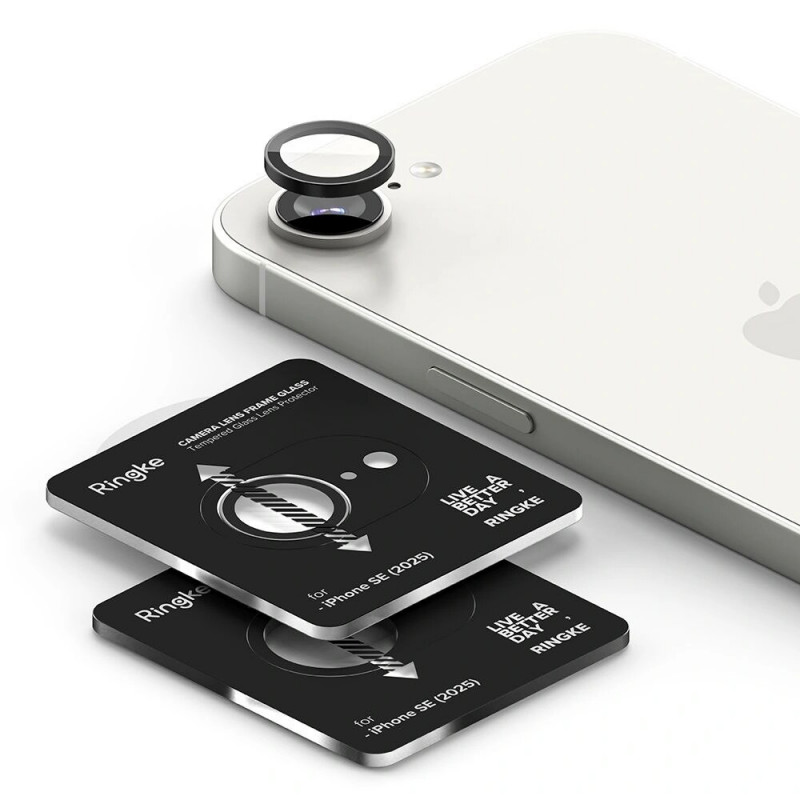 Ringke-kamerakehyksen suojus Apple iPhone 17e / 16e -puhelimelle, musta (2 kpl)