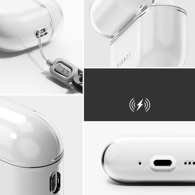 Ringke Air -kotelo Apple AirPods Pro 3 -kuulokkeille, kirkas