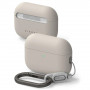 Ringke silikonikuori Apple AirPods Pro 3 -kuulokkeille, Stone (beige)
