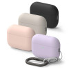 Ringke silikonikuori Apple AirPods Pro 3 -kuulokkeille, Stone (beige)
