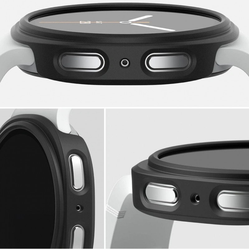 Ringke Slim RGK11818 -kotelo Samsung Galaxy Watch 8 / 9 40 mm -kellolle, kirkas ja mattamusta (2 kpl)