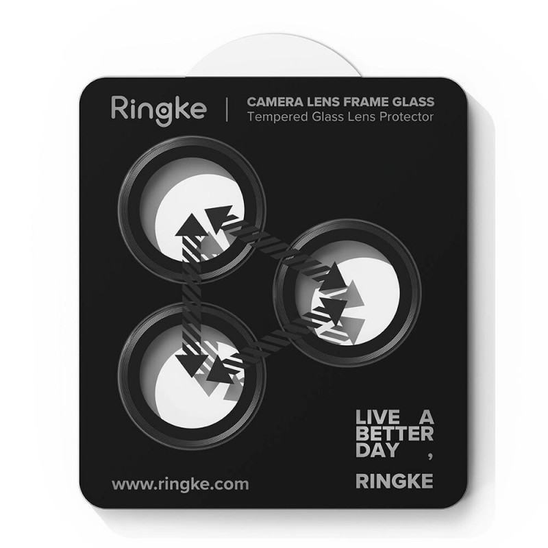 Ringke-kamerakehyksen suojus Apple iPhone 17 Pro / 17 Pro Max -puhelimelle, musta (2 kpl)