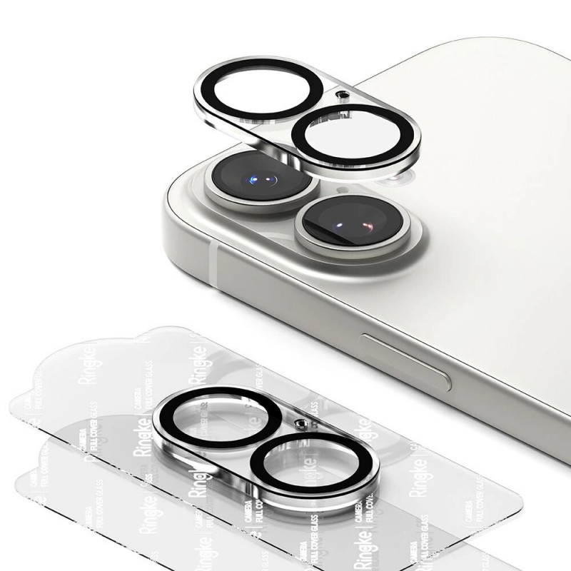 Ringke Camera Full Cover -kameransuojus Apple iPhone 17 -puhelimeen, musta (2 kpl)