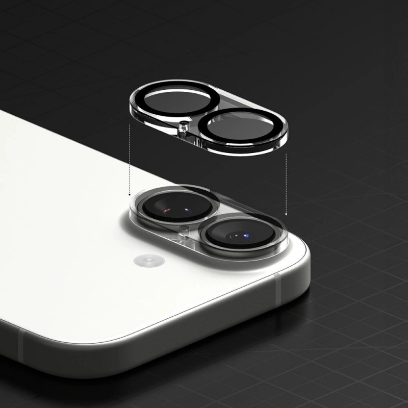 Ringke Camera Full Cover -kameransuojus Apple iPhone 17 -puhelimeen, musta (2 kpl)