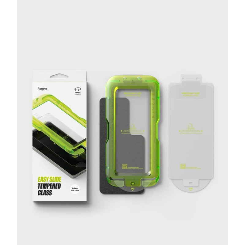 Ringke Easy Slide karkaistu lasi Samsung Galaxy S26 Ultra -puhelimelle, kirkas (2 kpl)