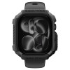 Spigen Rugged Armor ACS11886 -suojakotelo Apple Watch 12 46 mm -kellolle, mattamusta