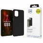 3mk Matt Case Motorola Moto G55 5G -älypuhelimen kuori, musta