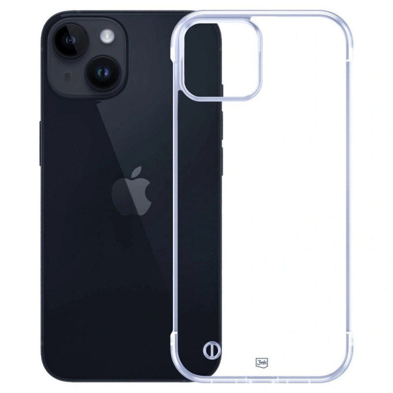 3mk Just20g Clear Case Apple iPhone 15 Plus -älypuhelinkotelo, läpinäkyvä
