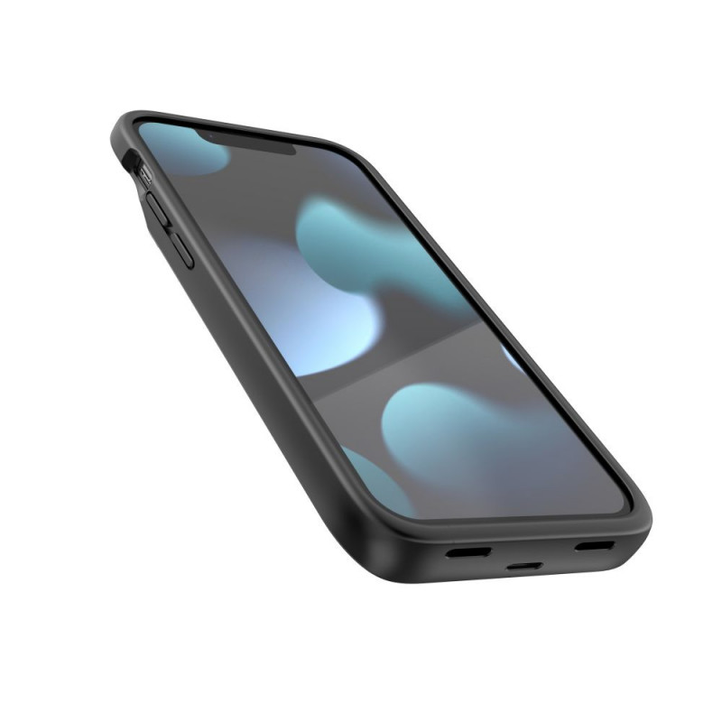 Tech-Protect PowerCase 4700 mAh akullinen kuori Apple iPhone 12 mini / 13 mini -puhelimelle, musta