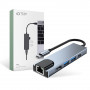 Tech-Protect V3 5in1 USB-C -keskitin, harmaa