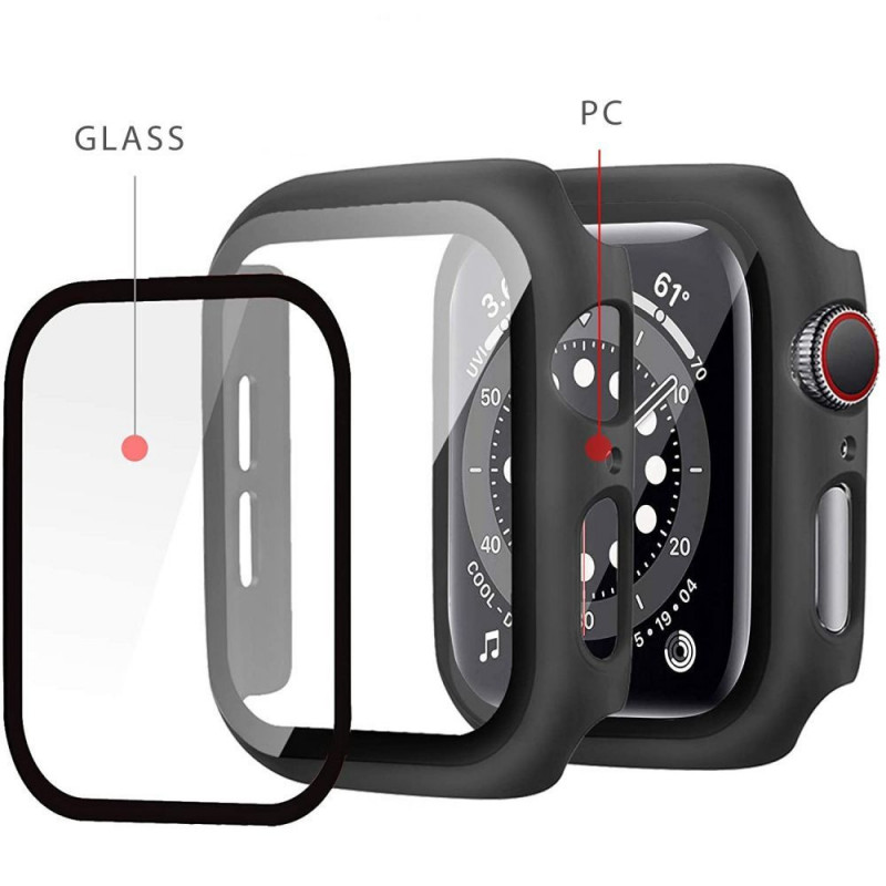 Tech-Protect Defense360 -suojakotelo Apple Watch 4/5/6/7/8/9/SE 44/45 mm, musta