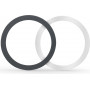 Tech-Protect MagMat MagSafe yleinen magneettirengas, musta & hopea (2 kpl)